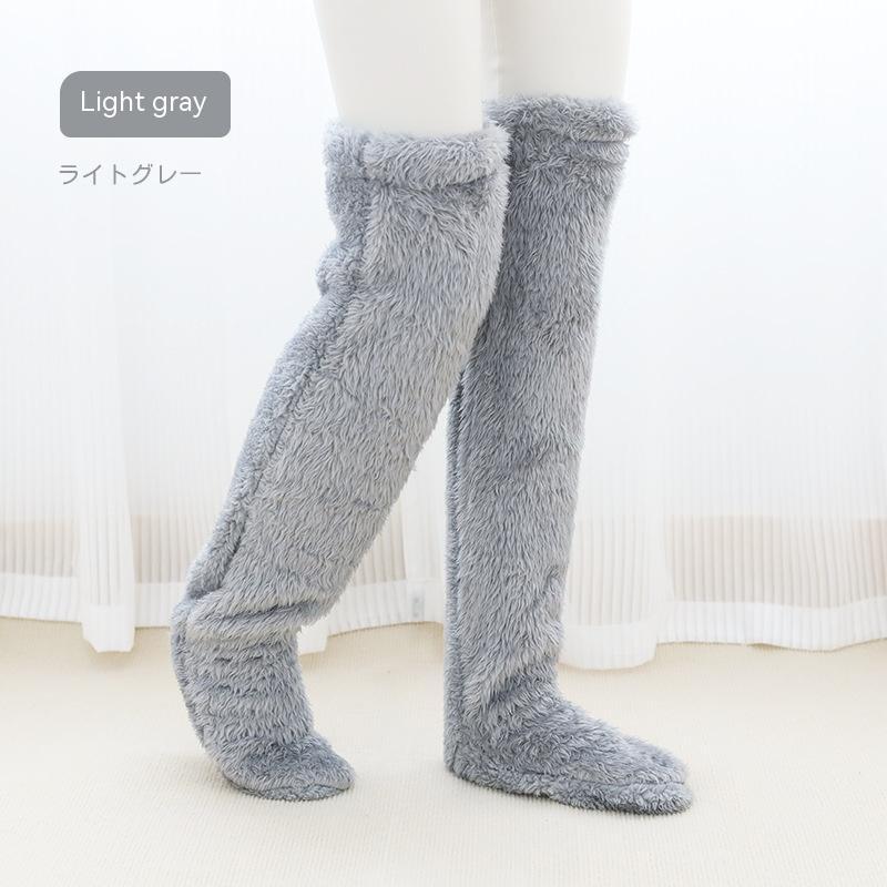 Over Knee High Fuzzy Socks Winter Warm Thigh Highs
