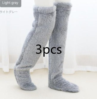Over Knee High Fuzzy Socks Winter Warm Thigh Highs
