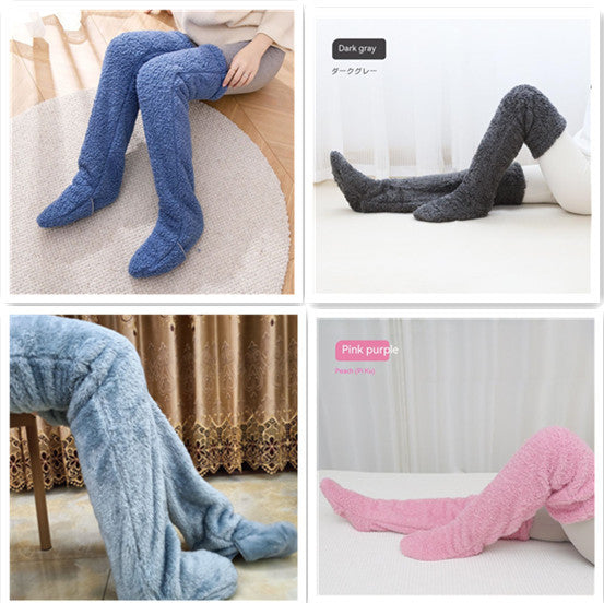 Over Knee High Fuzzy Socks Winter Warm Thigh Highs