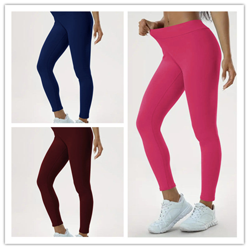 Women's High Waist Yoga Pants Elastic Lift Tight Fitness