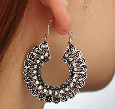 Bohemian Ethnic Earrings For Women Geometry Plated Alloy