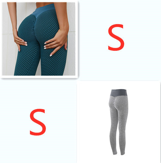Plaid Leggings Yoga Pants Seamless High Waist Breathable