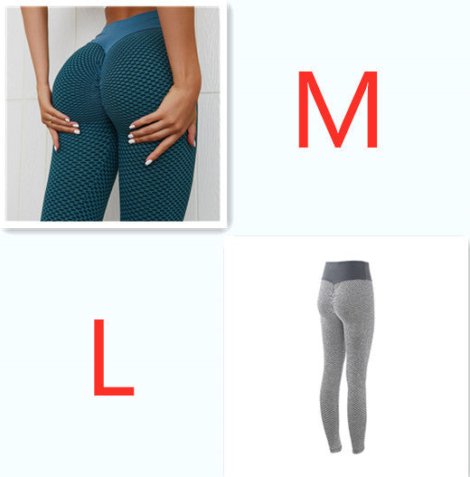 Plaid Leggings Yoga Pants Seamless High Waist Breathable