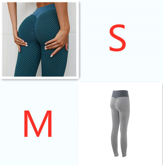 Plaid Leggings Yoga Pants Seamless High Waist Breathable