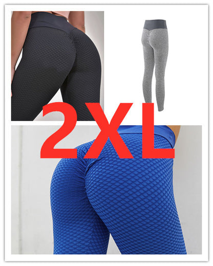 Plaid Leggings Yoga Pants Seamless High Waist Breathable