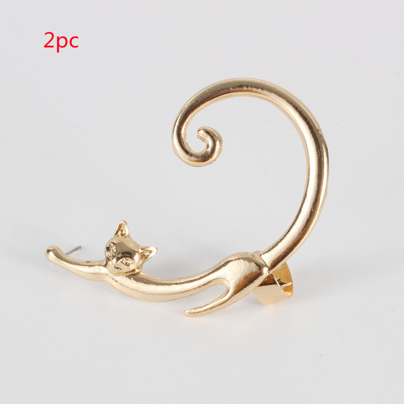 Bohemian Drop Earrings Ethnic Statement Jewelry Black Alloy