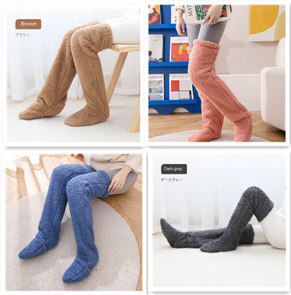 Over Knee High Fuzzy Socks Winter Warm Thigh Highs