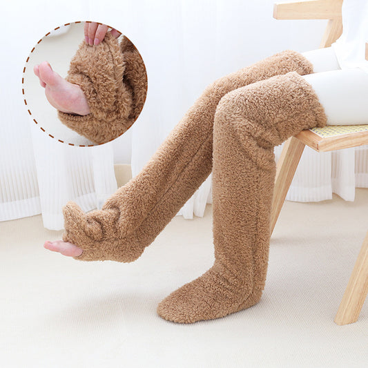 Over Knee High Fuzzy Socks Winter Warm Thigh Highs