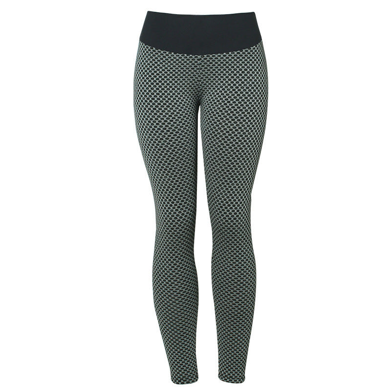 Plaid Leggings Yoga Pants Seamless High Waist Breathable