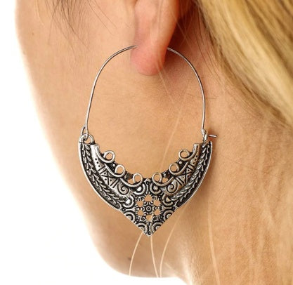 Bohemian Ethnic Earrings For Women Geometry Plated Alloy