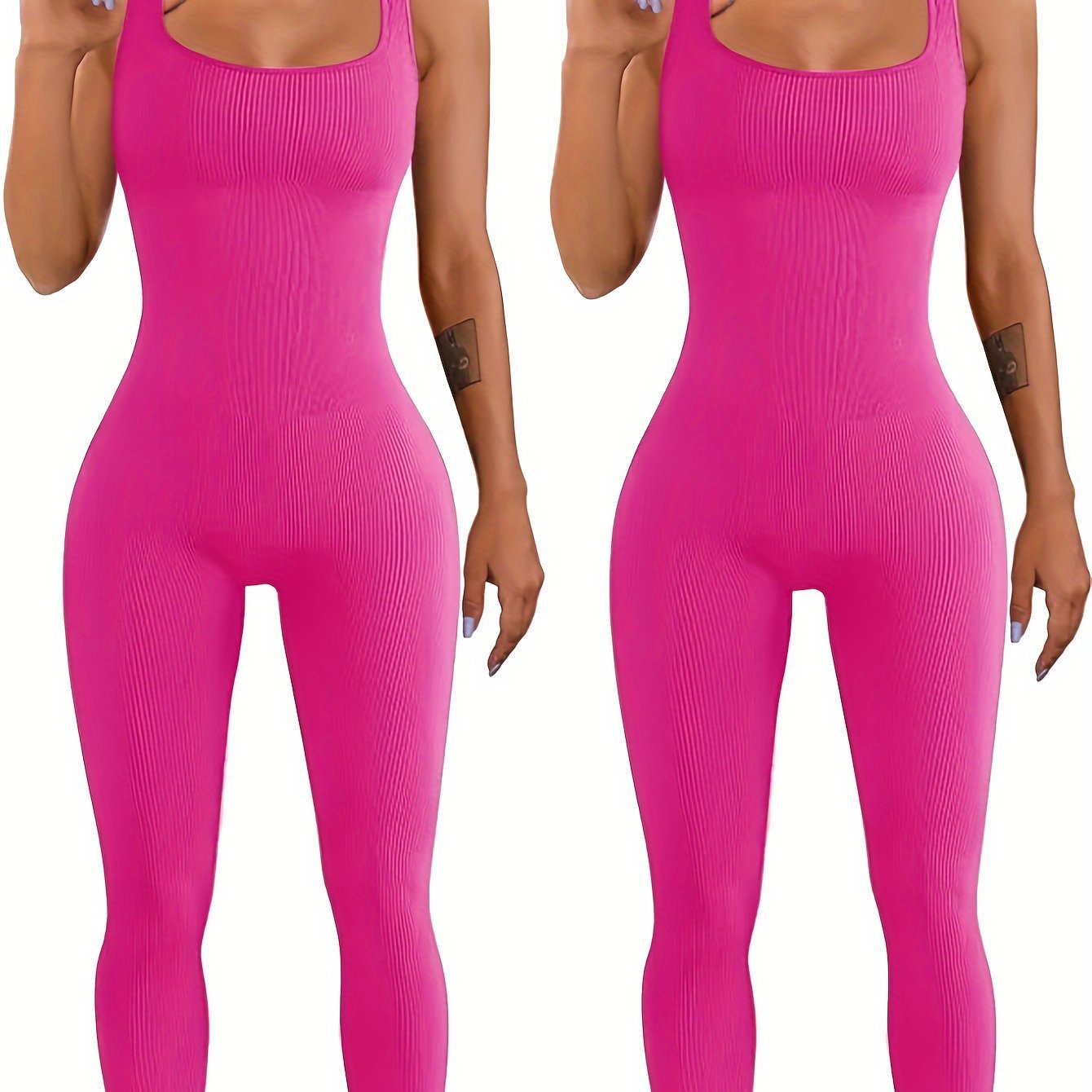Women's Suspender Tank Top And Tights Set With Spandex
