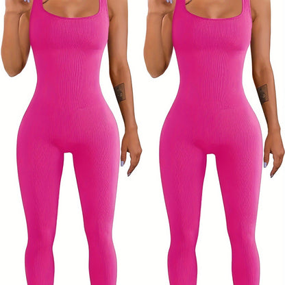 Women's Suspender Tank Top And Tights Set With Spandex