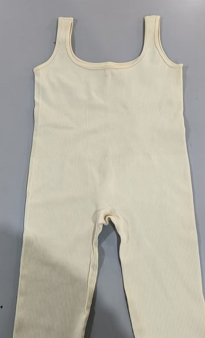 Women's Suspender Tank Top And Tights Set With Spandex