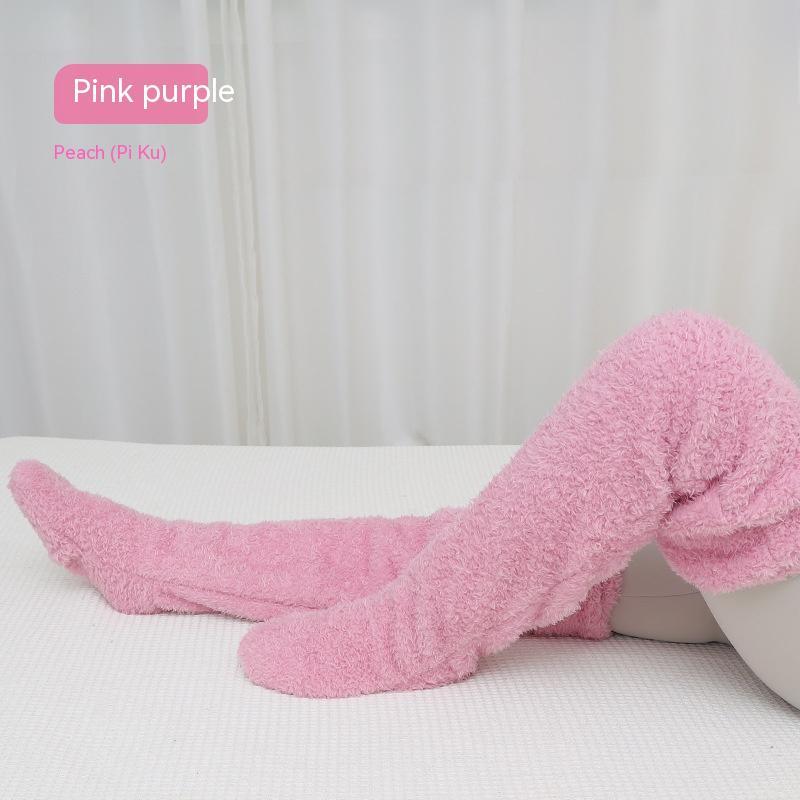 Over Knee High Fuzzy Socks Winter Warm Thigh Highs