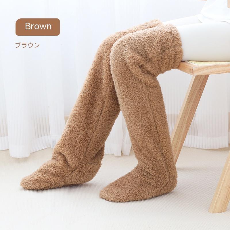 Over Knee High Fuzzy Socks Winter Warm Thigh Highs