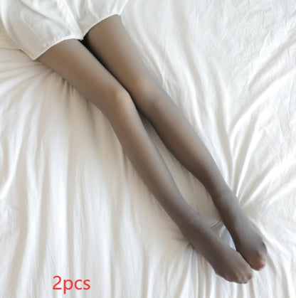 Fleece Lined Tights Thermal Winter Leggings Plus Size