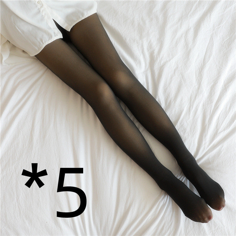 Fleece Lined Tights Thermal Winter Leggings Plus Size