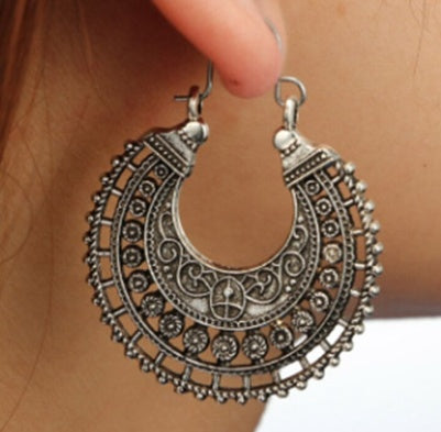 Bohemian Ethnic Earrings For Women Geometry Plated Alloy
