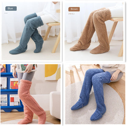 Over Knee High Fuzzy Socks Winter Warm Thigh Highs