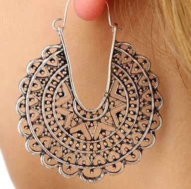 Bohemian Ethnic Earrings For Women Geometry Plated Alloy