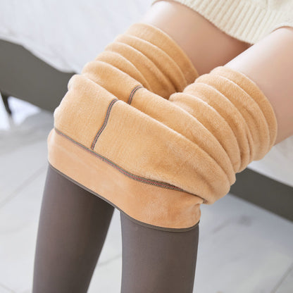 Fleece Lined Tights Thermal Winter Leggings Plus Size