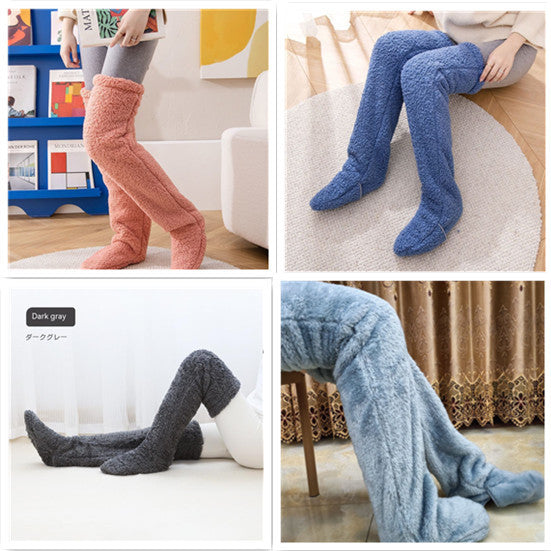 Over Knee High Fuzzy Socks Winter Warm Thigh Highs