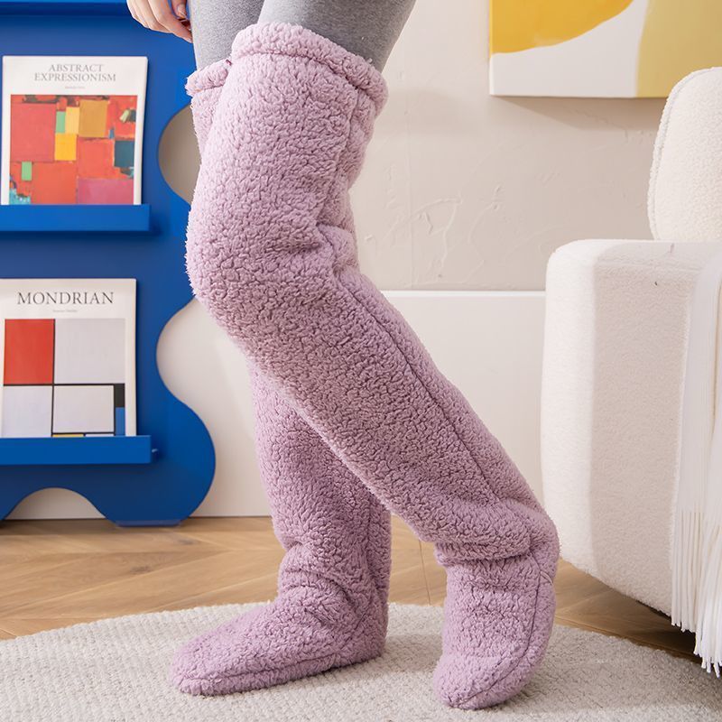 Over Knee High Fuzzy Socks Winter Warm Thigh Highs