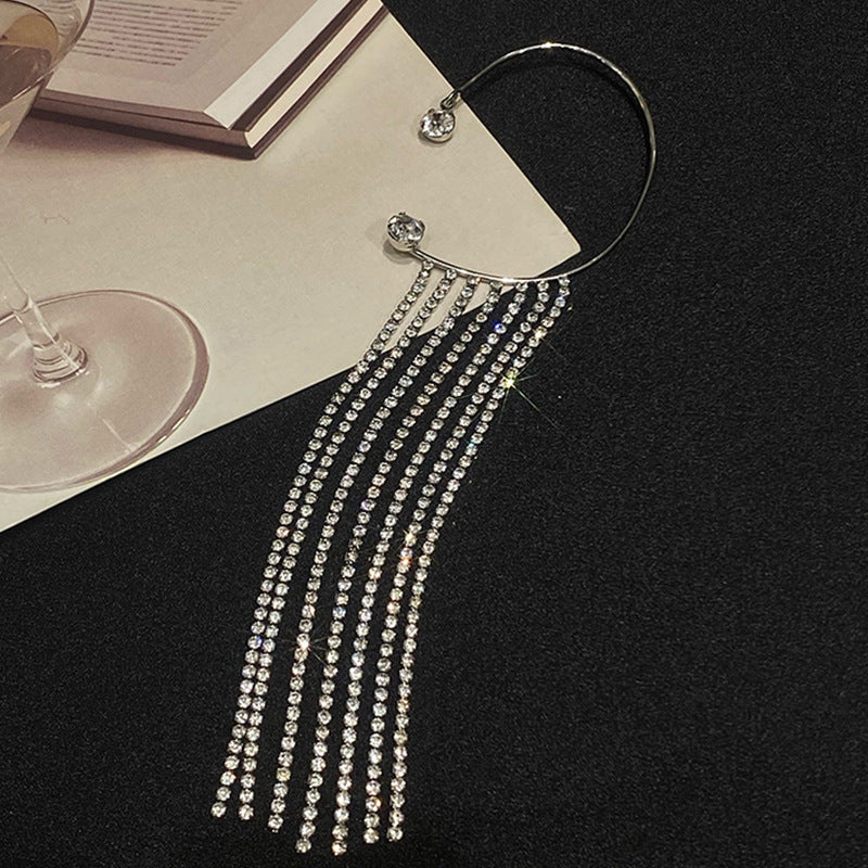 Long Tassel Drop Earrings 14K Gold Plated Statement Jewelry