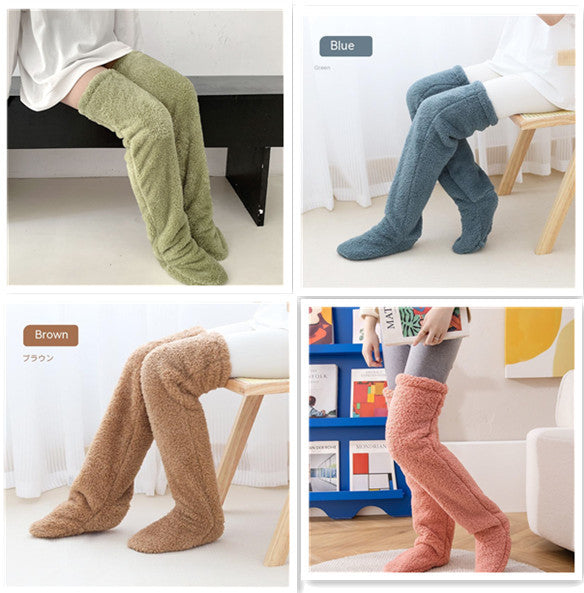 Over Knee High Fuzzy Socks Winter Warm Thigh Highs