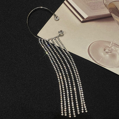 Long Tassel Drop Earrings 14K Gold Plated Statement Jewelry