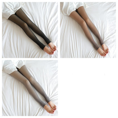 Fleece Lined Tights Thermal Winter Leggings Plus Size