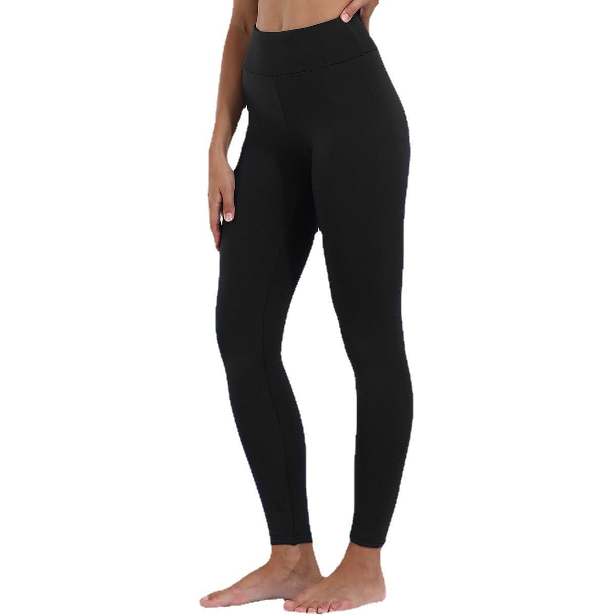 Fleece Lined Leggings Warm Winter Yoga Pants Cropped