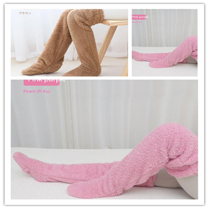 Over Knee High Fuzzy Socks Winter Warm Thigh Highs