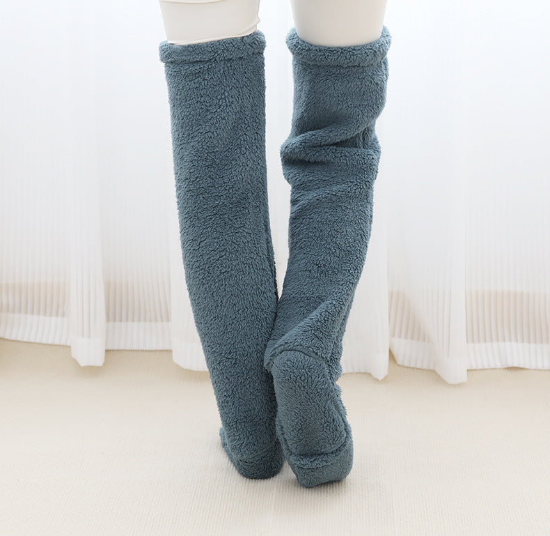 Over Knee High Fuzzy Socks Winter Warm Thigh Highs
