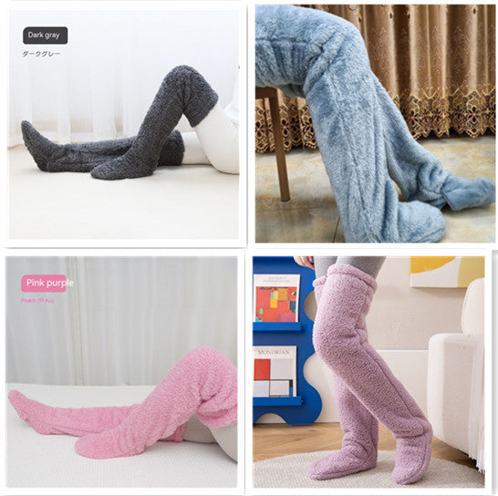 Over Knee High Fuzzy Socks Winter Warm Thigh Highs