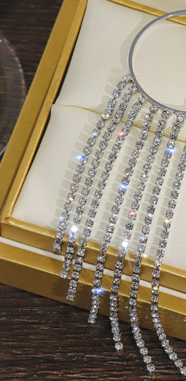 Long Tassel Drop Earrings 14K Gold Plated Statement Jewelry