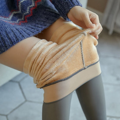 Fleece Lined Tights Thermal Winter Leggings Plus Size