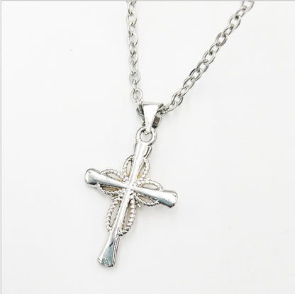 Octagonal Star Cross Alloy Pendant Necklace for Women