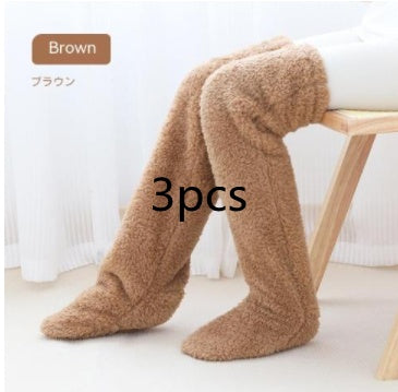 Over Knee High Fuzzy Socks Winter Warm Thigh Highs